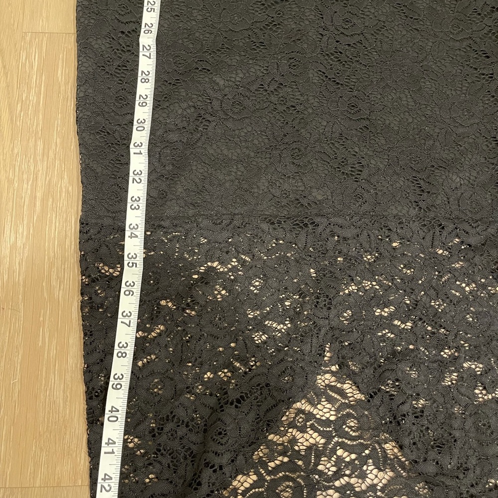 Midi Black lace dress zipper back - Picture 6 of 6